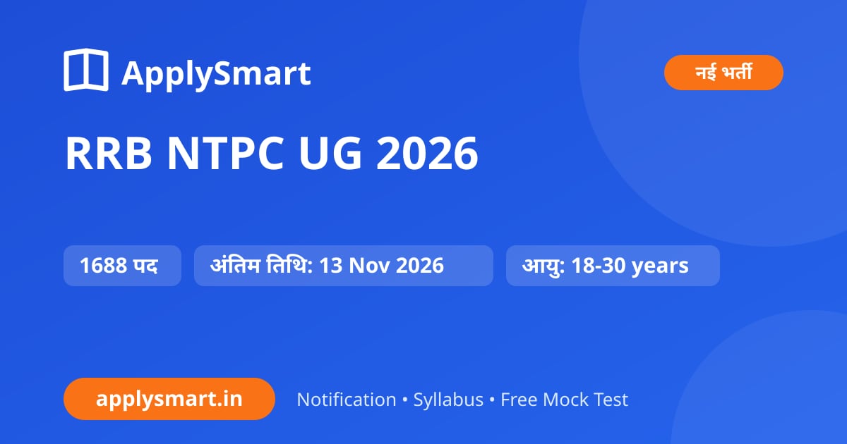 RRB NTPC UG 2026